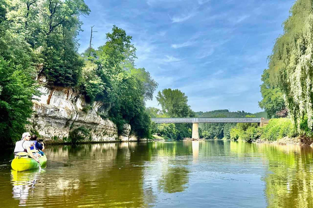 Canoeing on the Vézère River in the Dordogne, France