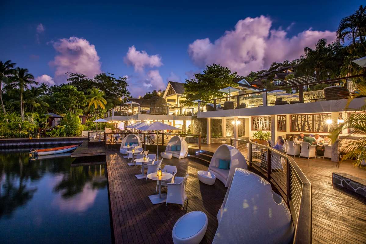 Capella Marigot Bay outdoor dining