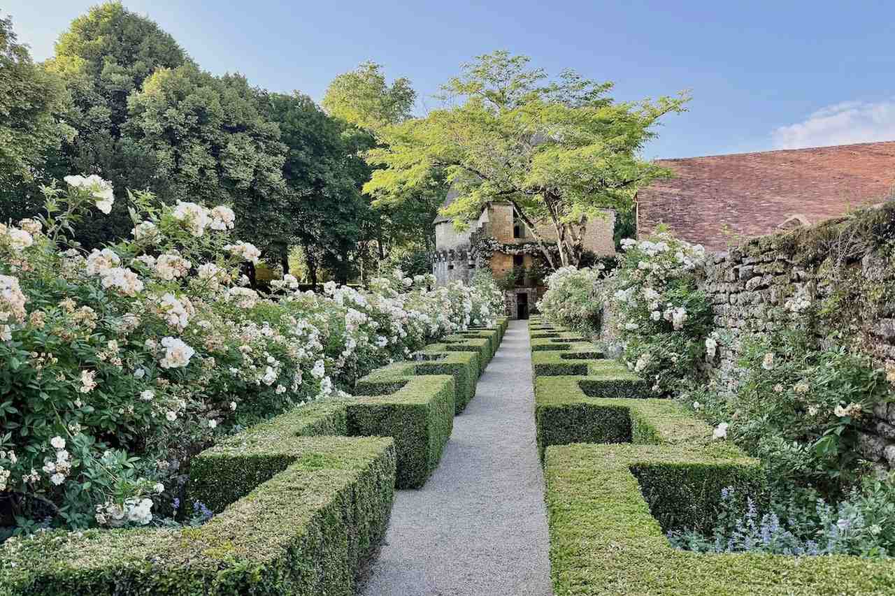 Garden at Château de Losse in the Dordogne