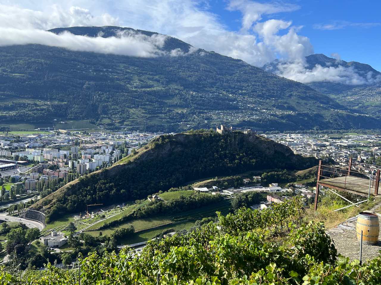 Over town of Sion ©BWatts