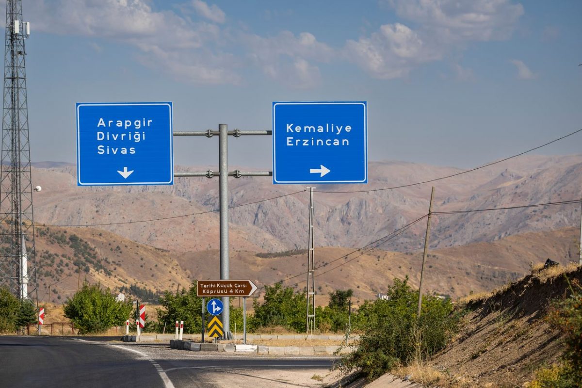 Road trip over Tas Yolu – Stone Road in Erzincan, Turkey