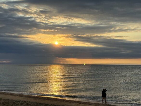 Sunrise on Torreilles beach