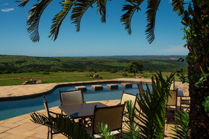 Swimming pool view Mantis Founders Lodge