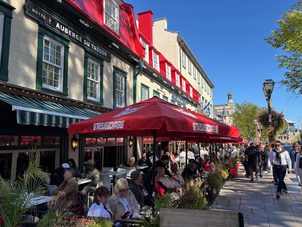 A Parisian street scene in Quebec City