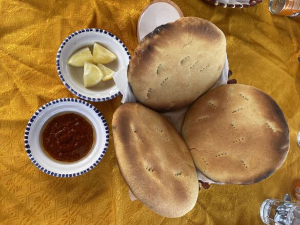 Tabun bread in Tunisia