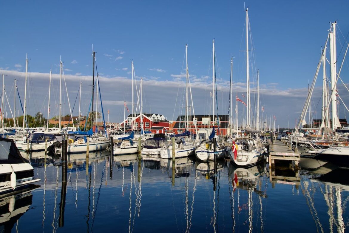 The Harbour in Juelsminde Kystlandet in Denmark