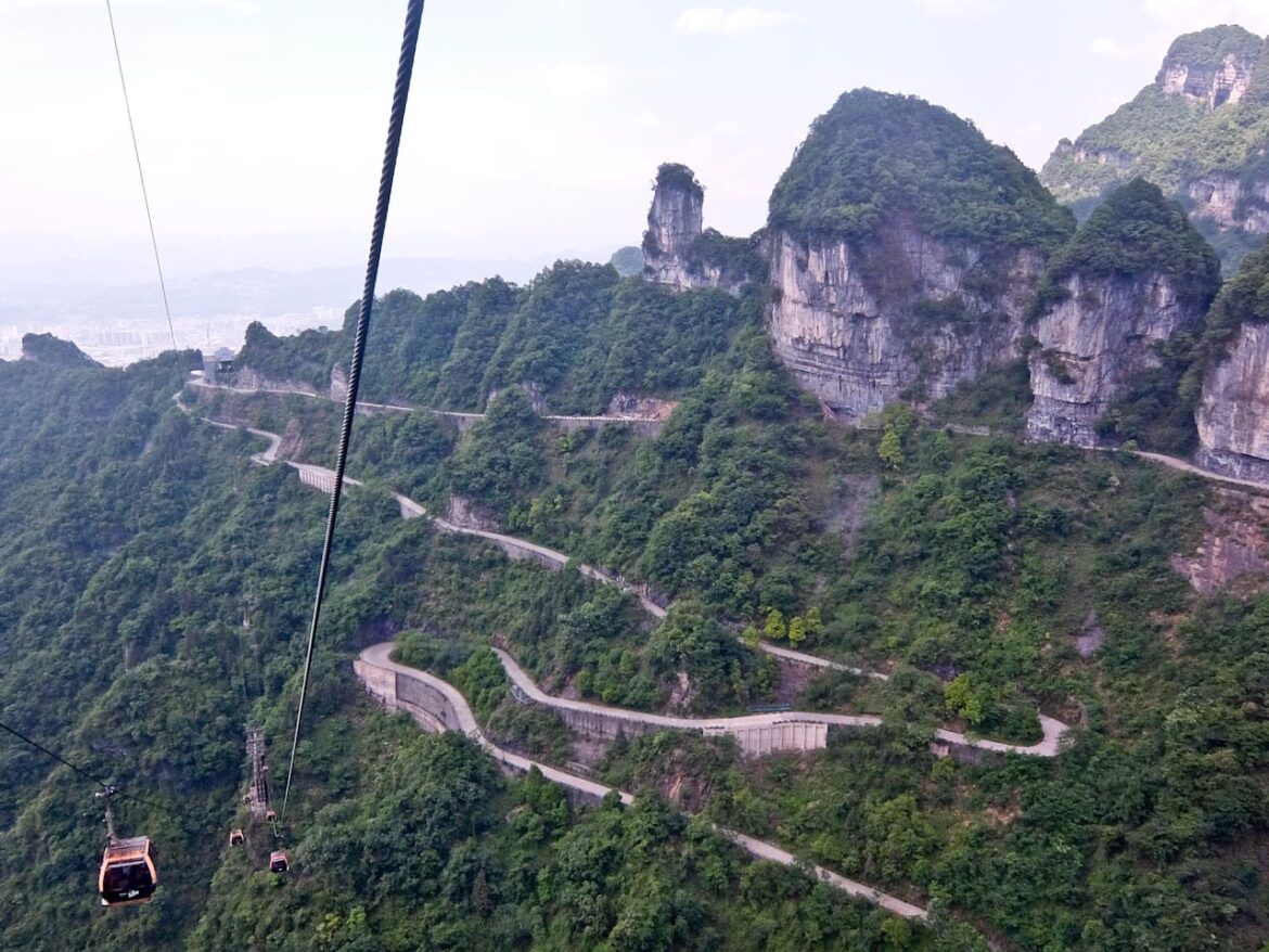 Tianmen Mountain Cableway and 99 Hairpins