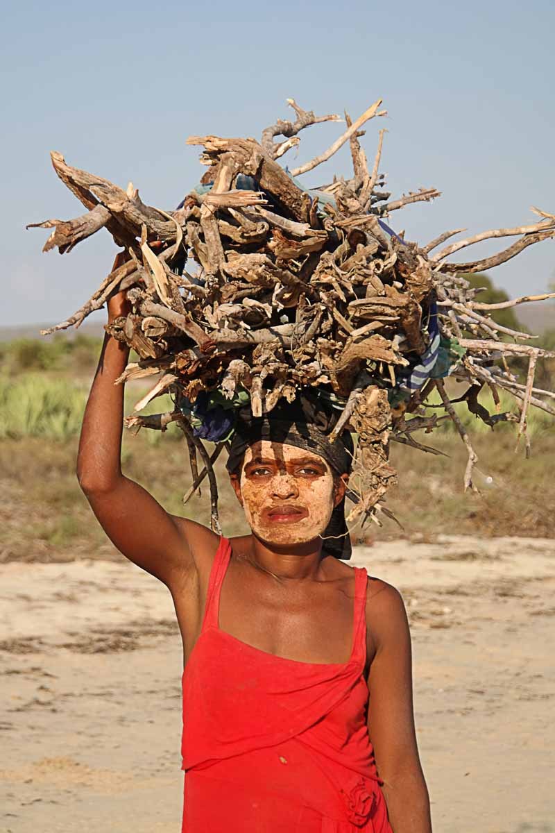 Tribe woman in Toliara, Madagascar