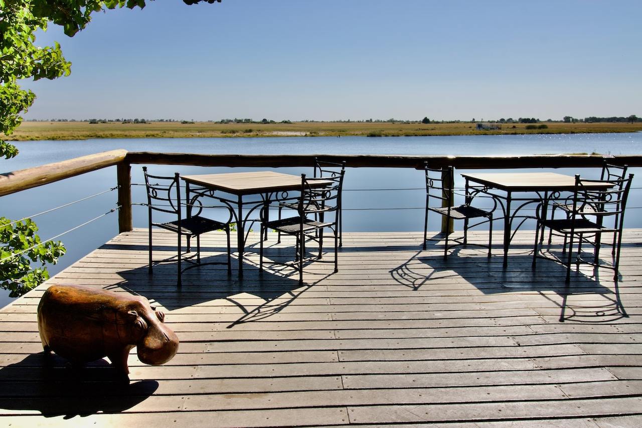 Viewing Platform on the Boardwalk at Chobe Game Lodge in the Chobe National Park, Botswana