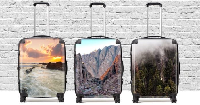 hand luggage suitcase personalised